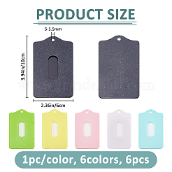 6 шт. 6 стильных акриловых держателя для удостоверений личности&nbsp;AJEW-FH0006-96