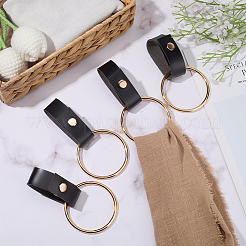4шт держатель для полотенец из искусственной кожи&nbsp;HJEW-CN0001-34A