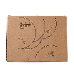 Поворотный однослойный пластиковый ящик для хранения ювелирных изделий&nbsp;AJEW-I050-01B