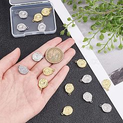 16 шт. подвески из нержавеющей стали 304 двух цветов&nbsp;STAS-UN0038-31