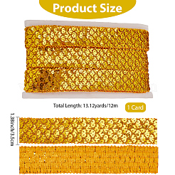 Полиэстер с кружевной отделкой в виде пайеток&nbsp;OCOR-WH20073-01B