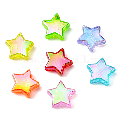 175шт 7 цвета экологически чистые прозрачные акриловые бусины&nbsp;TACR-CJ0001-57