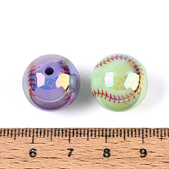 Спортивные УФ-покрытия непрозрачные акриловые бусины&nbsp;PACR-N016-03