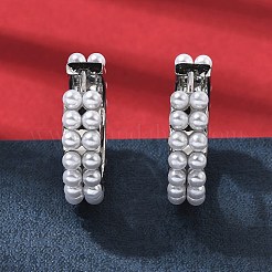 Круглые латунные серьги-кольца&nbsp;EJEW-H180-11P