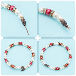 90шт 6 стиля латунные винтовые застежки&nbsp;KK-HY0003-55