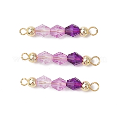 15 шт. 5-цветные акриловые биконические бусины-подвески&nbsp;PALLOY-JF03476