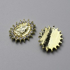 Литые стеклянные стразы кабошоны&nbsp;MRMJ-WH0086-27LG