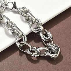 Браслеты-цепочки Rolo из нержавеющей стали 304 для женщин&nbsp;BJEW-S176-01P-B