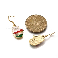 6 пара сережек-подвесок из сплава с эмалью&nbsp;EJEW-JE06605