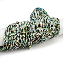 Хубэй природных бирюзовый бисер нитей&nbsp;LS-G-L628-B02-3mm-01