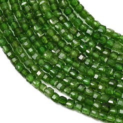 Натуральный зеленый диопсид&nbsp;G-B175-C01-2x2mm