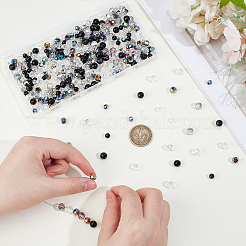 400шт 10 цвета гальванические стеклянные бусины&nbsp;EGLA-PH0001-91