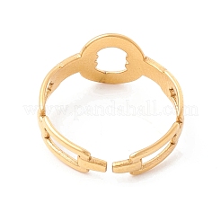 Ионное покрытие (IP) манжетное кольцо из нержавеющей стали 304&nbsp;RJEW-F121-05G