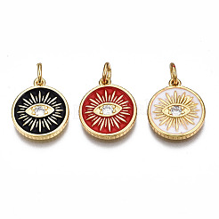 Латунные микро проложить кубического циркония подвески&nbsp;ZIRC-T014-041G-NF