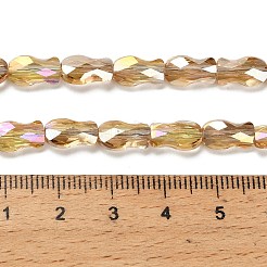 Стеклянные бусины с гальваническим покрытием &nbsp;EGLA-P066-01A-AB04