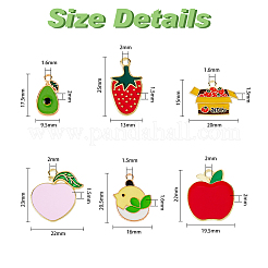 Подвески из сплава эмали 60шт 6 стиля&nbsp;FIND-DC0002-37