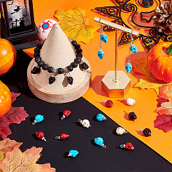 120шт 4-цветные подвески из синтетической бирюзы&nbsp;G-AR0004-90