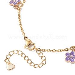 Сплав эмали шарм браслеты&nbsp;BJEW-JB13169-03
