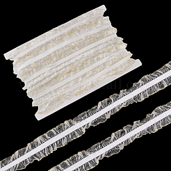 20 м нейлоновая эластичная плиссированная кружевная лента&nbsp;OCOR-WH0070-258A-02