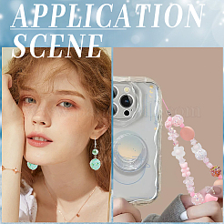 24 шт. 6-х цветные бусины из сахарной жевательной резинки RESI-SC0005-77