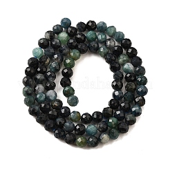 Бусы из натурального голубого турмалина&nbsp;G-G259-D10-4mm