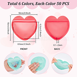 300 шт. 6 цвета ПВХ инь-ян подарочные пакеты с застежкой-молнией&nbsp;ABAG-PH0001-65A