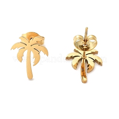 Серьги-гвоздики из нержавеющей стали 304&nbsp;LS-EJEW-I317-02G