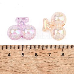 Уф покрытие прозрачные хрустящие акриловые бусины&nbsp;MACR-K361-51