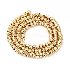 Гальванические бусины из натуральной лавы&nbsp;G-G984-14KCG