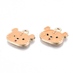 Подвески из эмалевого сплава с покрытием из легкого золота&nbsp;LS-X-ENAM-T009-83B-RS