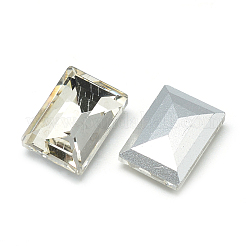 Заостренные заднее стекло горный хрусталь кабошоны&nbsp;RGLA-T031-10x14mm-01