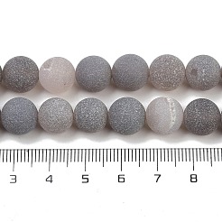 Натуральный druzy агатовые бусы пряди&nbsp;G-NH0024-A02-10mm