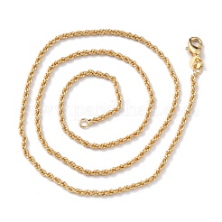 Латунные каната цепи ожерелья&nbsp;NJEW-I247-06G