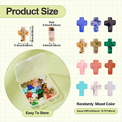 1 нить бусин из натуральных и синтетических смешанных драгоценных камней&nbsp;G-TA0002-83