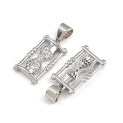 Латунные микропаве прозрачные подвески с фианитом&nbsp;KK-A269-40P