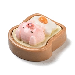 Красочные свиньи тематика непрозрачные смоляные кабошоны&nbsp;CRES-U002-02D