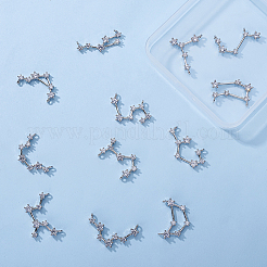 Латунные микро проложить кубического циркония подвески&nbsp;ZIRC-SC0001-01P