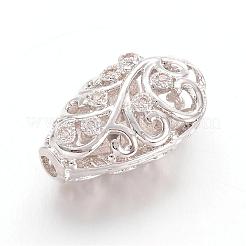 Латунные микро проложить кубического циркония бусы&nbsp;ZIRC-K031-02-M