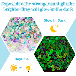 560 шт. 14-х цветные матовые стеклянные бусины&nbsp;GLAA-PH0003-42