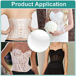 Пластиковый обшивочный шитьё свадебное платье ткань&nbsp;DIY-WH0170-44