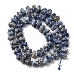 Натуральное синее пятно нитки из бисера яшмы&nbsp;G-L649-C01-01