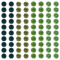 100 шт. 5 вида бусин из полимерной глины со стразами&nbsp;RB-TA0001-24