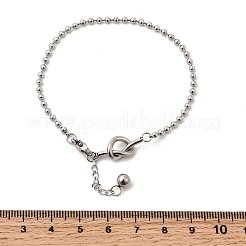 Браслеты из шариковой цепочки из нержавеющей стали 304 для женщин&nbsp;BJEW-D407-04P