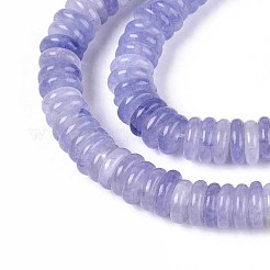 Окрашенные природные белый нефрит бисер пряди&nbsp;G-T142-6mm-05G