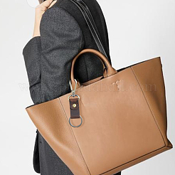 Брелоки из коровьей кожи и сплава&nbsp;KEYC-WH20005-24A