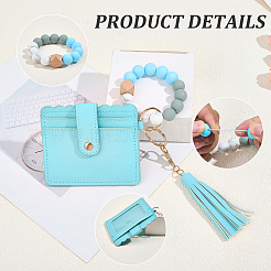 1 шт. прямоугольных держателей для визиток из искусственной кожи&nbsp;AJEW-GL0003-17B