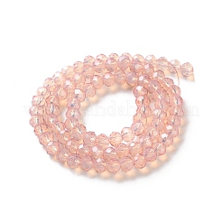 Запекание окрашенные прозрачные стеклянные бусины нити&nbsp;LS-DGLA-A034-J6MM-D04