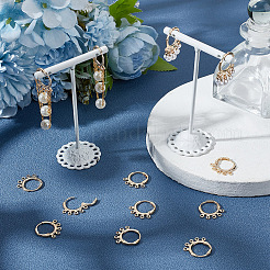 10 пара латунных фурнитур для сережек&nbsp;KK-BC0013-34