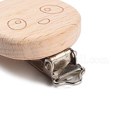 Зажим для пустышки из бука&nbsp;AJEW-M015-01C