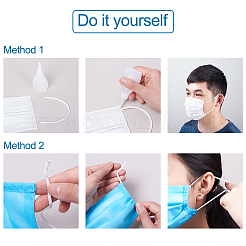 Плоская нейлоновая резинка для ушной петли&nbsp;OCOR-TA0001-06-20m